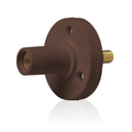 Product Image of 15 Series Cam-Type Female Panel Mount Receptacle, 0.5" Threaded Stud Termination, 90-Degree, #8, #2 AWG, 150A Max, Type 3R When Mated (Brown)