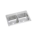 Product Image of Celebrity Stainless Steel 43" x 22" x 6-7/8" 1-Hole Equal Double Bowl Drop-in Sink