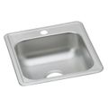Product Image of Dayton Stainless Steel 17" x 19" x 6-1/8" 1-Hole Single Bowl Drop-in Bar Sink
