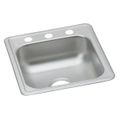 Product Image of Dayton Stainless Steel 17" x 19" x 6-1/8" 3-Hole Single Bowl Drop-in Bar Sink