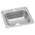 Product Image of Dayton Stainless Steel 17" x 21-1/4" x 6-1/2" 1-Hole Single Bowl Drop-in Bar Sink