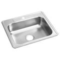 Product Image of Dayton Stainless Steel 25" x 21-1/4" x 6-9/16" 1-Hole Single Bowl Drop-in Sink