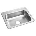 Product Image of Dayton Stainless Steel 25" x 22" x 6-9/16" 1-Hole Single Bowl Drop-in Sink