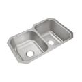 Product Image of Dayton Stainless Steel 31-3/4" x 20-1/2" x 10" 40/60 Double Bowl Undermount Sink