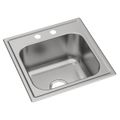 Product Image of Dayton Stainless Steel 20" x 20" x 10-1/8" 2-Hole Single Bowl Drop-in Laundry Sink