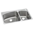 Product Image of Dayton Stainless Steel 33" x 22" x 8" 2RHole 60/40 Double Bowl Dual Mount Sink