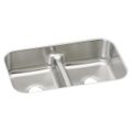 Product Image of Lustertone Classic Stainless Steel 32-3/8" x 18-1/8" x 9" Equal Double Bowl Undermount Sink w/ Aqua Divide