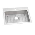Product Image of Crosstown 18 Gauge Stainless Steel 25" x 22" x 6" 1-Hole Single Bowl Dual Mount ADA Sink Kit
