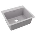 Product Image of Quartz Classic 25" x 22" x 9-1/2" Single Bowl Drop-in Sink (Greystone)