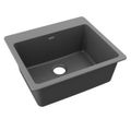 Product Image of Quartz Classic 25" x 22" x 9-1/2" Single Bowl Drop-in Sink (Dusk Gray)