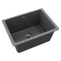 Product Image of Quartz Classic 25" x 18-1/2" x 11-13/16" Undermount Laundry Sink w/ Perfect Drain (Dusk Gray)