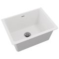 Product Image of Quartz Classic 25" x 18-1/2" x 11-13/16" Undermount Laundry Sink w/ Perfect Drain (White)