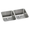 Product Image of Lustertone Classic Stainless Steel 30-3/4" x 18-1/2" x 10" Double Bowl Undermount Sink w/ Perfect Drain