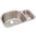 Product Image of Lustertone Classic Stainless Steel 31-1/2" x 21-1/8" x 10" Offset 70/30 Double Bowl Undermount Sink