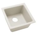Product Image of Quartz Luxe 15-3/4" x 15-3/4" x 7-11/16" Single Bowl Dual Mount Bar Sink Ricotta