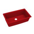 Product Image of Quartz Luxe 33" x 18-7/16" x 9-7/16" Single Bowl Undermount Sink Maraschino