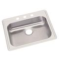 Product Image of Dayton Stainless Steel 25" x 21-1/4" x 5-3/8" 3-Hole Single Bowl Drop-in Sink