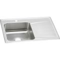 Product Image of Lustertone Classic Stainless Steel 33" x 22" x 7-5/8" Single Bowl Drop-in Sink w/ Drainboard