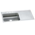 Product Image of Lustertone Classic Stainless Steel 43" x 22" x 7-5/8" Single Bowl Drop-in Sink w/ Drainboard