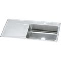 Product Image of Lustertone Classic Stainless Steel 43" x 22" x 7-5/8" Single Bowl Drop-in Sink w/ Drainboard