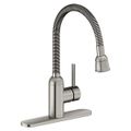 Product Image of Pursuit Laundry/Utility Faucet w/ Flexible Spout Forward Only Lever Handle (Lustrous Steel)
