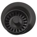 Product Image of Polymer 3-1/2" Disposer Flange w/ Removable Basket Strainer and Rubber Stopper Mocha