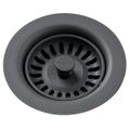 Product Image of Polymer Drain Fitting w/ Removable Basket Strainer and Rubber Stopper (Dusk Gray)