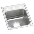 Product Image of Celebrity Stainless Steel 15" x 17-1/2" x 7-1/8" 3-Hole Single Bowl Drop-in Bar Sink