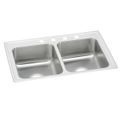 Product Image of Celebrity Stainless Steel 43" x 22" x 7-1/8" 4-Hole Equal Double Bowl Drop-in Sink