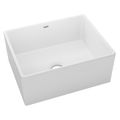 Product Image of Fireclay 24-7/16" x 19-11/16" x 9-1/8" Single Bowl Farmhouse Sink (White)
