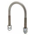 Product Image of 2-1/2" 304 Stainless Steel Standard U-Bolt w/ 4 Hex Nuts