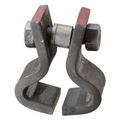 Product Image of 4" Electro-Galvanized Center Beam Clamp, 1" Rod, 3,000 lb Capacity