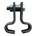 Product Image of 5" Electro-Galvanized Center Beam Clamp, 1" Rod, 3,000 lb Capacity
