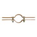 Product Image of 3-1/2" Carbon Steel Copper Plated Riser Clamp, 600 lb Load Capacity