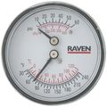Product Image of E-Z Trialtimeter, 1/4" NPT Short Shank Boiler Gauge (0-61 PSI, 30-Degree -250-Degree (F))