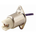 Product Image of R7s RX7s Base, Plunger, Keyless, Incandescent, Unglazed Porcelain Lampholder, Flange Mount, Single Circuit, Back Wired (White)