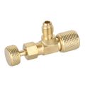 Product Image of Backseat Control Valve - 1/4" SAE x 1/4" O-Ring Coupler