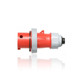 Product Image of 20A, 480V 2P, 3W, LEV Series IEC 60309-1 & 60309-2 Pin & Sleeve Plug w/ Screwless Clamp Assembly, IP66/67/68/IP69K, Watertight, RED