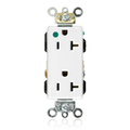 Product Image of 20A Decora Plus Duplex Receptacle/outlet, Hospital Grade, Self-grounding (White)