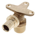 1/2" F2080 PEX Male Drop Ear Elbow, Expansion PEX (Lead Free Brass) 