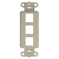 Product Image of Quickport, Decora Insert, 3-port (Light Almond)