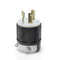 Product Image of 30A, 480V 3-Phase, NEMA L12-30P, 3P, 3W, Locking Plug, Non-Grounding (Black/White)