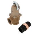 Product Image of 1" x 1-1/4" Boiler Pressure Relief Valve w/ Flood Sensor Connectivity (60 psi)