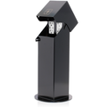 Product Image of 2-Gang 18" Stainless Power Pedestal Kit, Surface Mount Hinged Top Black and W5833-W