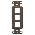 Product Image of Quickport, Decora Insert, 3-port (Brown)