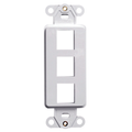 Product Image of Quickport, Decora Insert, 3-port (Gray)