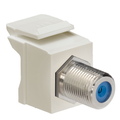 Product Image of Feedthrough Quickport, F-Connector, Nickel Plated (Ivory) Housing