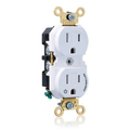 Product Image of Duplex Receptacle, Extra Heavy-Duty Split-Circuit, 1 Outlet "Controlled", 15A 125V 2P 3W (White)
