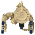 Product Image of 3/4" LF825YA-QT-RP-FS Lead Free Angled Quarter Turn Reduced Pressure Zone Assembly w/ Flood Sensor Connectivity