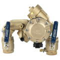 Product Image of 1-1/2" LF825YA-QT-RP-FS Lead Free Angled Quarter Turn Reduced Pressure Zone Assembly w/ Flood Sensor Connectivity